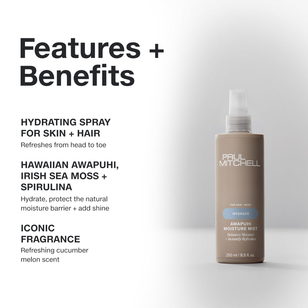 Хидратиращ спрей Awapuhi Moisture Mist® 250 ml official image 2